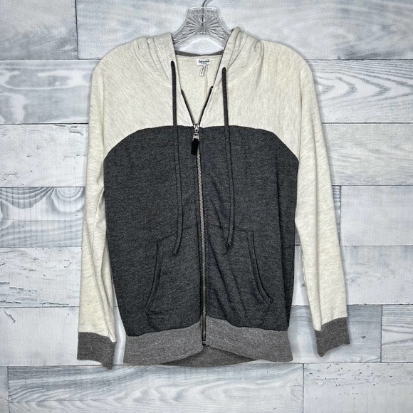 🍉 Splendid Colorblock Full Zip Hoodie - Picture 1 of 4